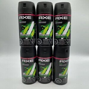 6X AXE kilo deodorant body spray 4oz each long lasting mandarin & sandal…